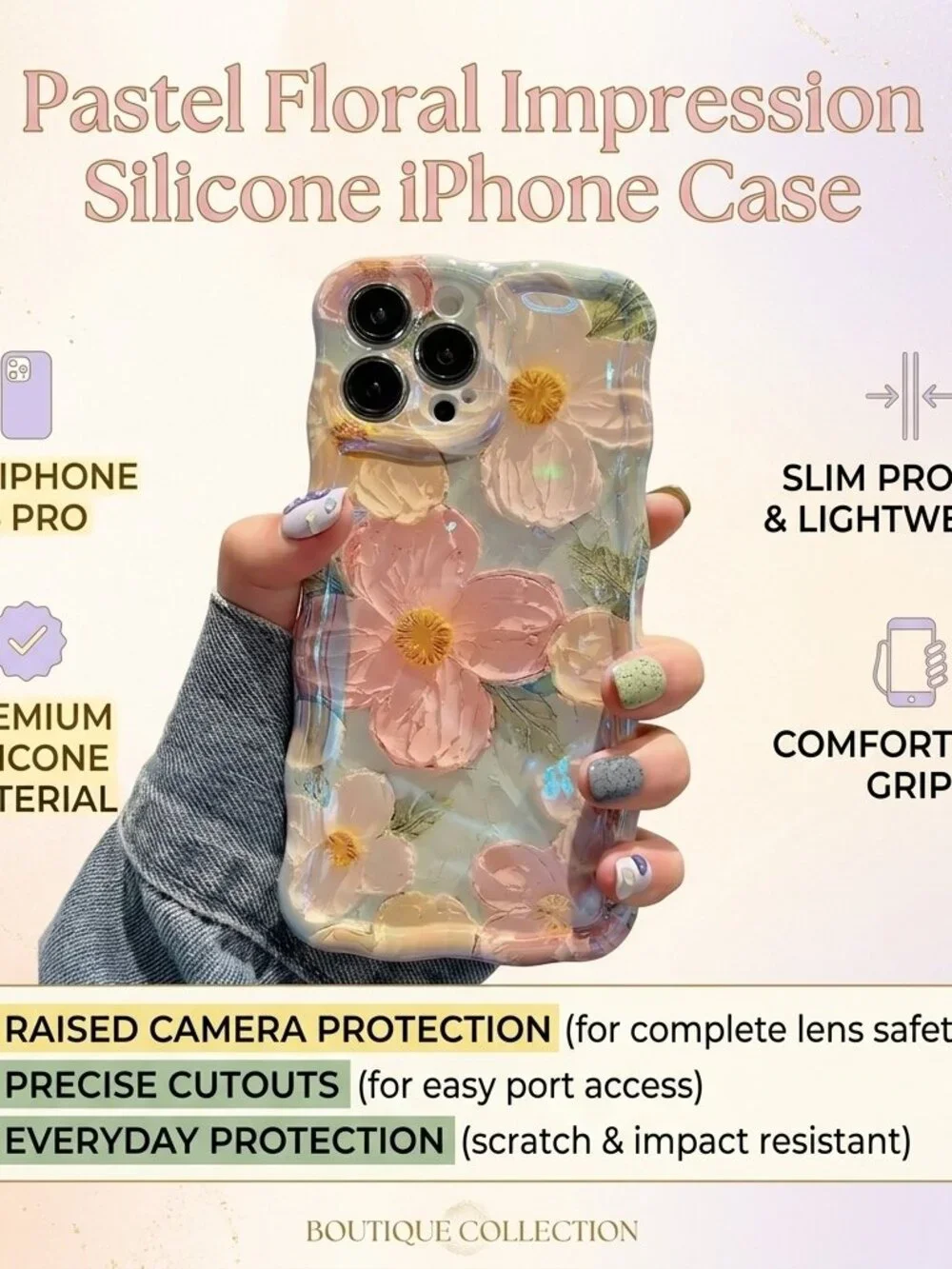 Retro Oil Painting Phone Case For iPhone augustasbeauty
